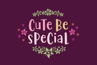 Cute Be Special Font: A Script Typeface for Editorial Design