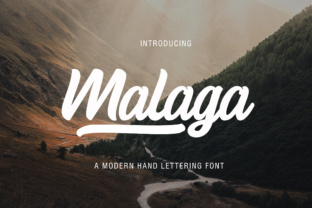 Malaga Font: A Playful Typeface for Small Business Branding