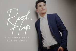 Reed Hop Font: Fresh Handwritten Script for Makers