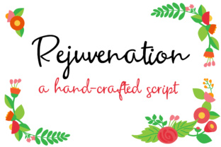 Rejuvenation Font: Casual Script for Handmade Products