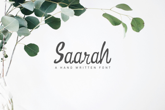 Saarah Font Review: A Handmade Script for Organic Branding