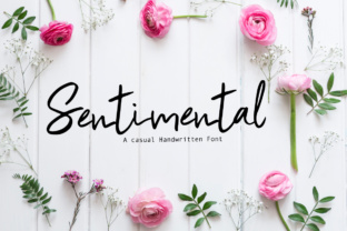 Sentimental: A Handwritten Script Font for Editorial Design and Digital Publishing