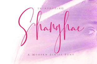 Shanghae: A Handmade Script Typeface for Crafters and Product Designers
