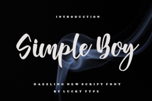 Simple Boy: A Modern Script Font for Elegant Editorial Design